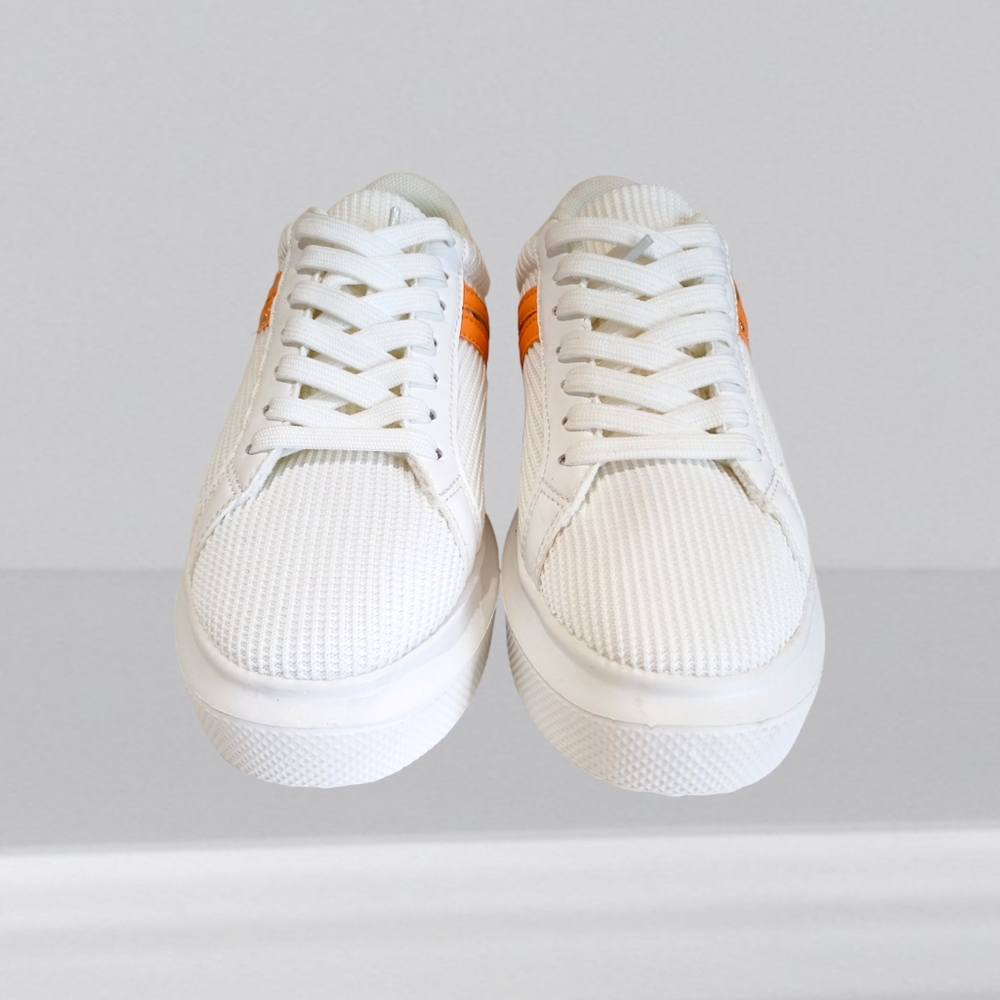 NEW 💐 Cuccoo Leopard Detail Color Block Platform Skate Shoes - Picture 3 of 16